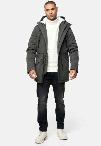 INDICODE JEANS Between-Seasons Parka 'Benicio' in Green