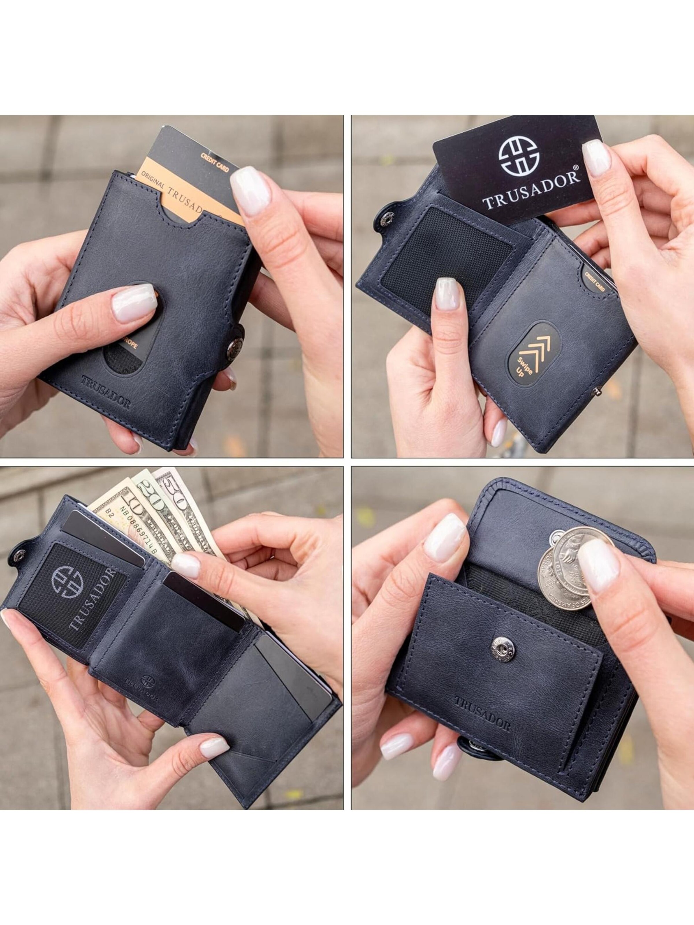 Trusador Wallet 'Valencia' in Blue