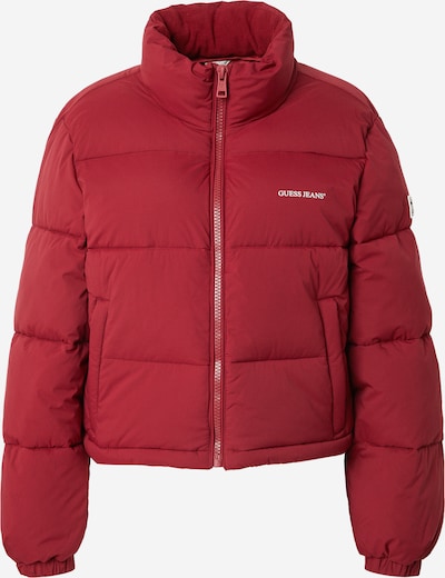 GUESS JEANS Zimska jakna u crvena / bijela, Pregled proizvoda