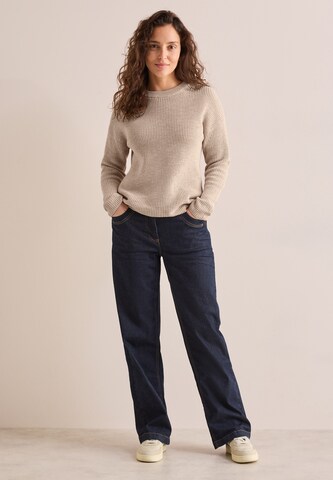 CECIL Mouliné Pullover in Beige