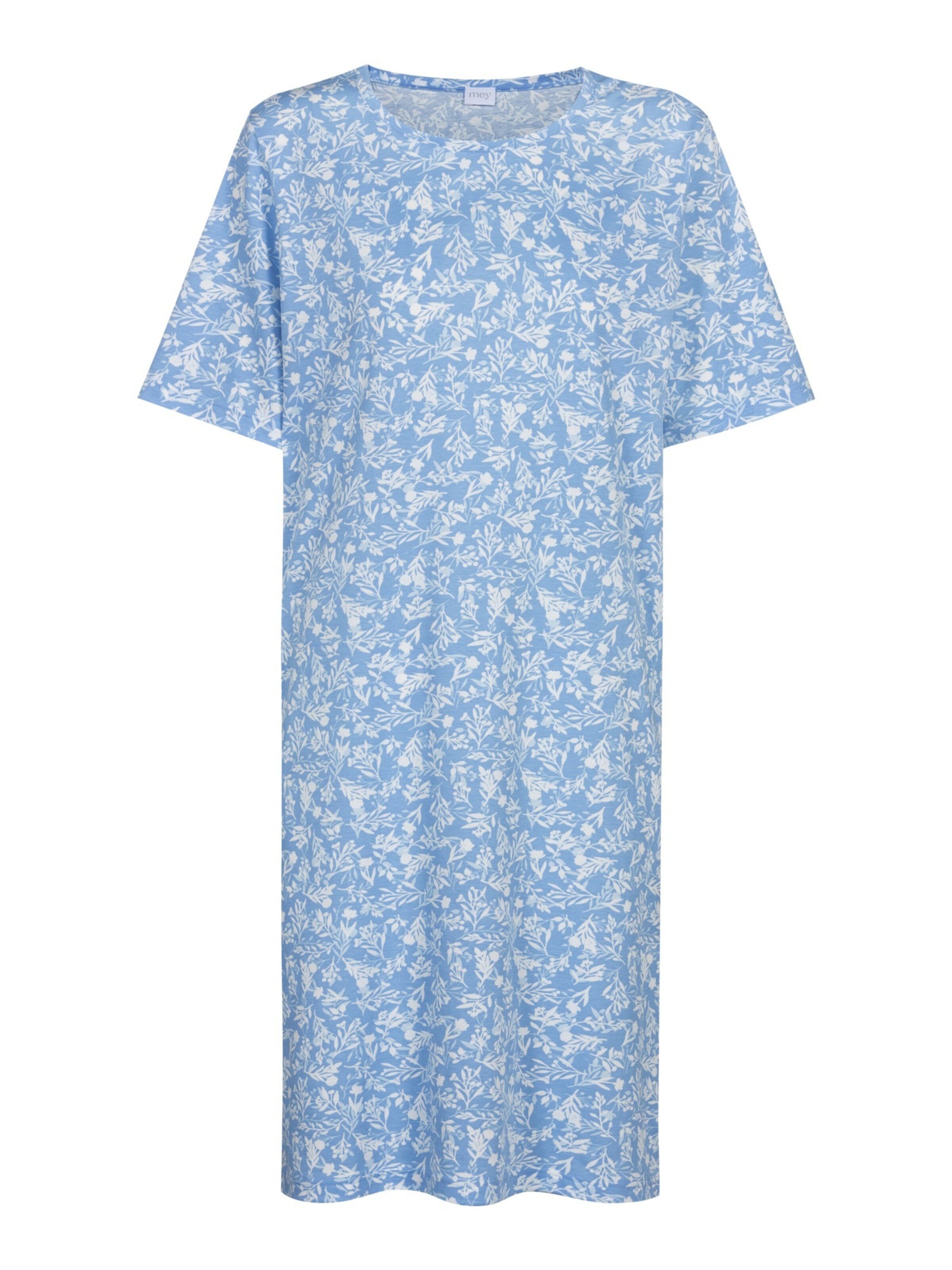 Mey Nightgown 'Flower Meadow' in Blue: front