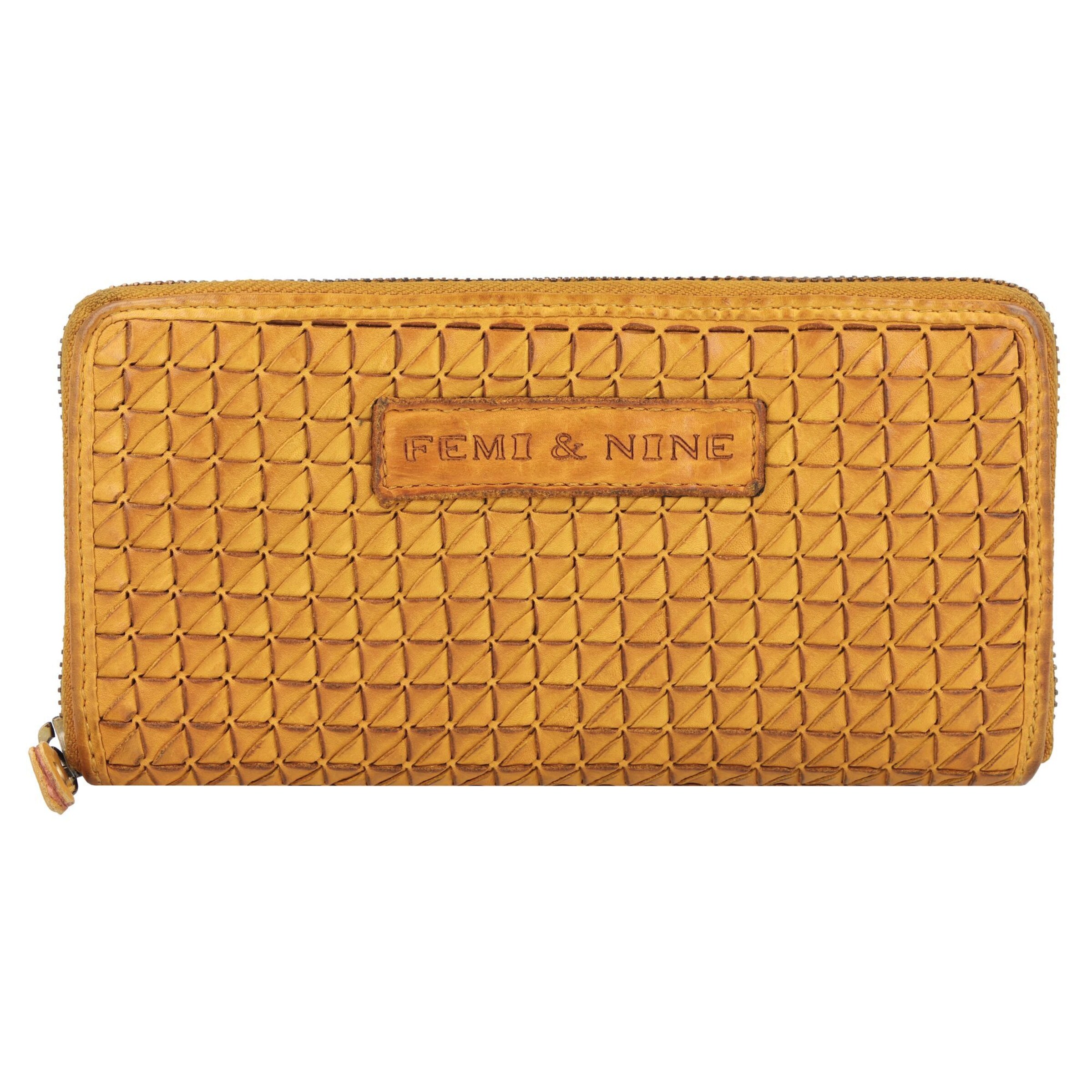 Portamonete di Greenland Nature in giallo: frontale