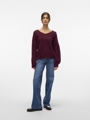 VERO MODA Pullover 'VMLollipop' i rød