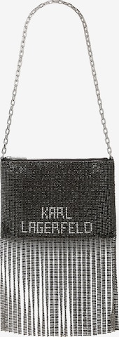 Karl Lagerfeld - Mala de ombro em preto: frente