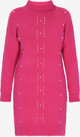 faina - Vestido de malha em rosa: frente