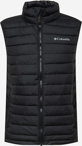 COLUMBIA Sportbodywarmer 'Powder' in Zwart: voorkant