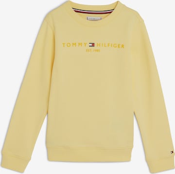 Sweat TOMMY HILFIGER en jaune : devant