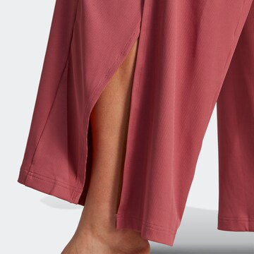 ADIDAS PERFORMANCE Wide leg Sports trousers 'Studio' in Pink