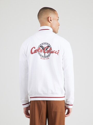Carlo Colucci Sweatjacka i vit: framsida