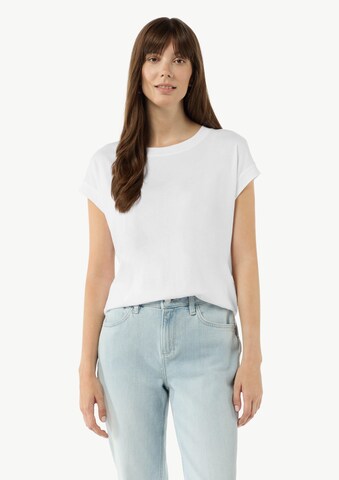 T-shirt comma casual identity en blanc : devant
