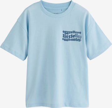 T-Shirt Next en bleu : devant