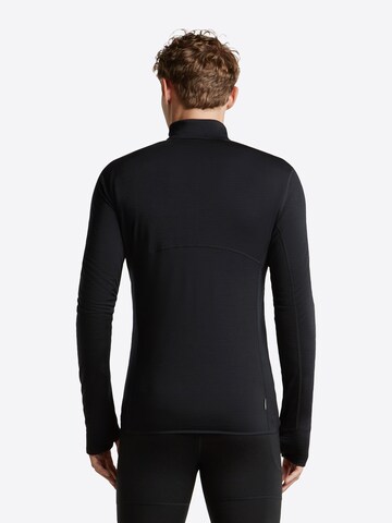 ICEBREAKER Functioneel shirt 'Realfleece Descender' in Zwart
