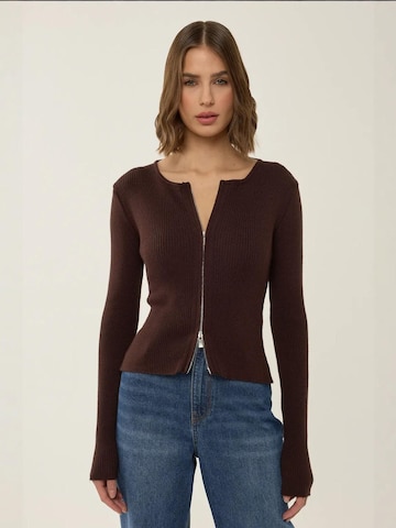 Hiccup - Casaco de malha em castanho: frente