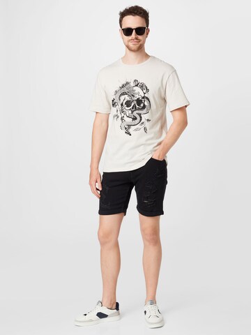 JACK & JONES T-Shirt 'DRAGON' in Weiß