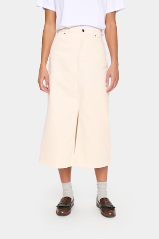SAINT TROPEZ Nederdel 'Ilu' i beige: forside