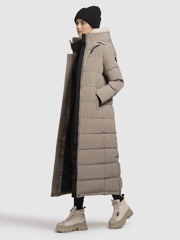 khujo Vinterfrakke ' CLARESSE TEDDY ' i beige
