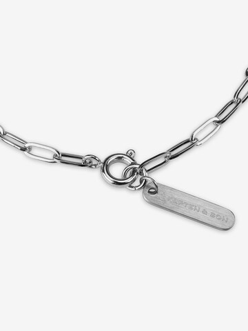 Kapten & Son Βραχιόλι 'Bracelet Lock Silver' σε ασημί