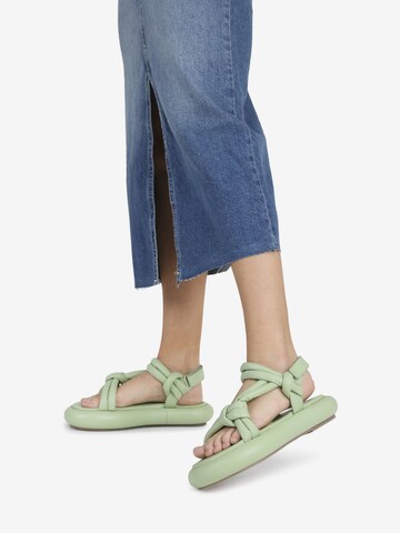 BRONX Sandals in Green: front