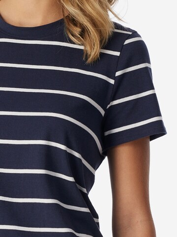SCHIESSER Pajama Shirt 'Mix & Relax' in Blue
