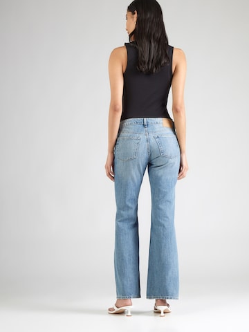 WEEKDAY Bootcut Jeans i blå