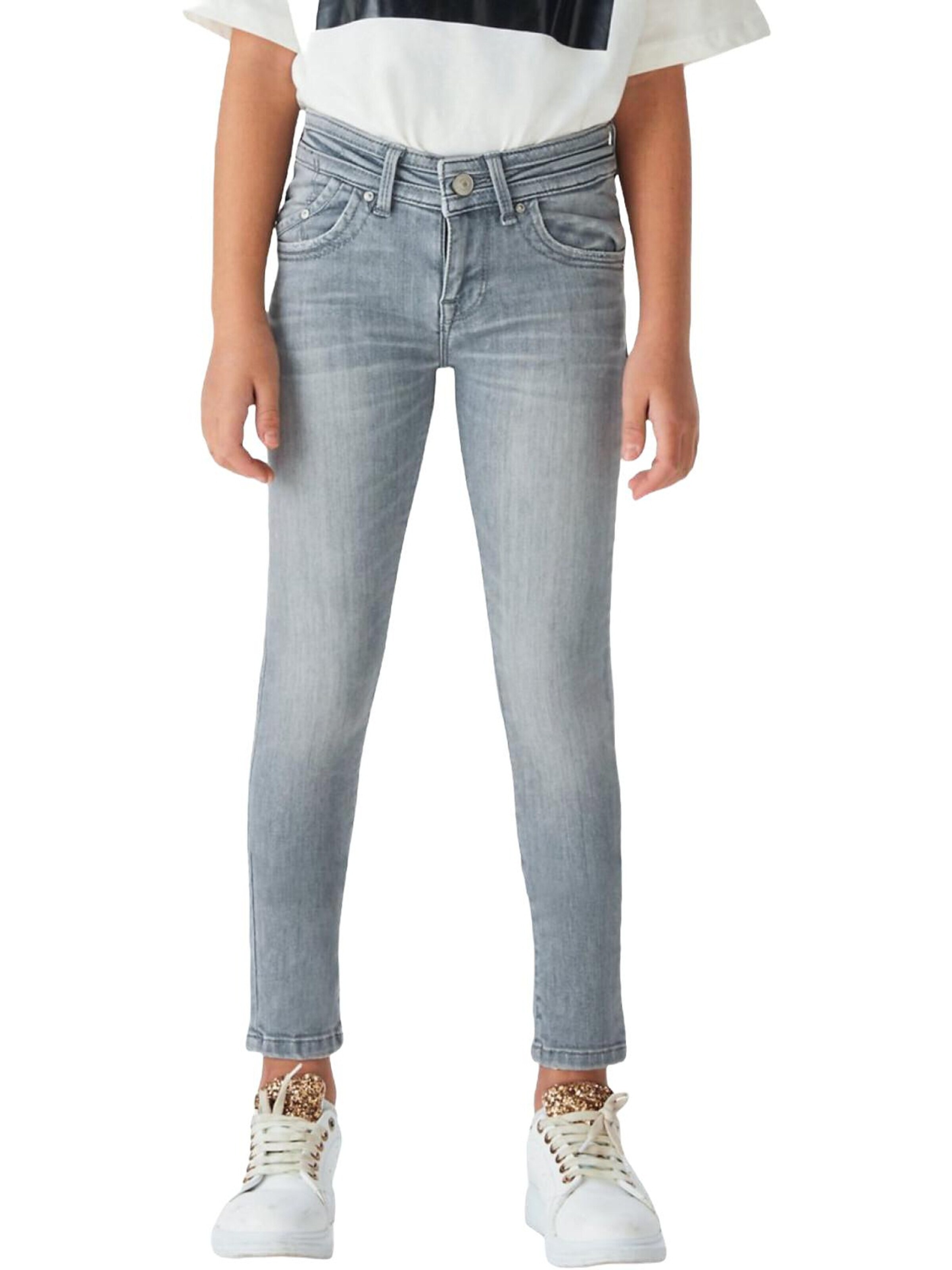 LTB Jeans Regular Jeans 'Julita G Asymmetric Jeans' in Grijs: voorkant
