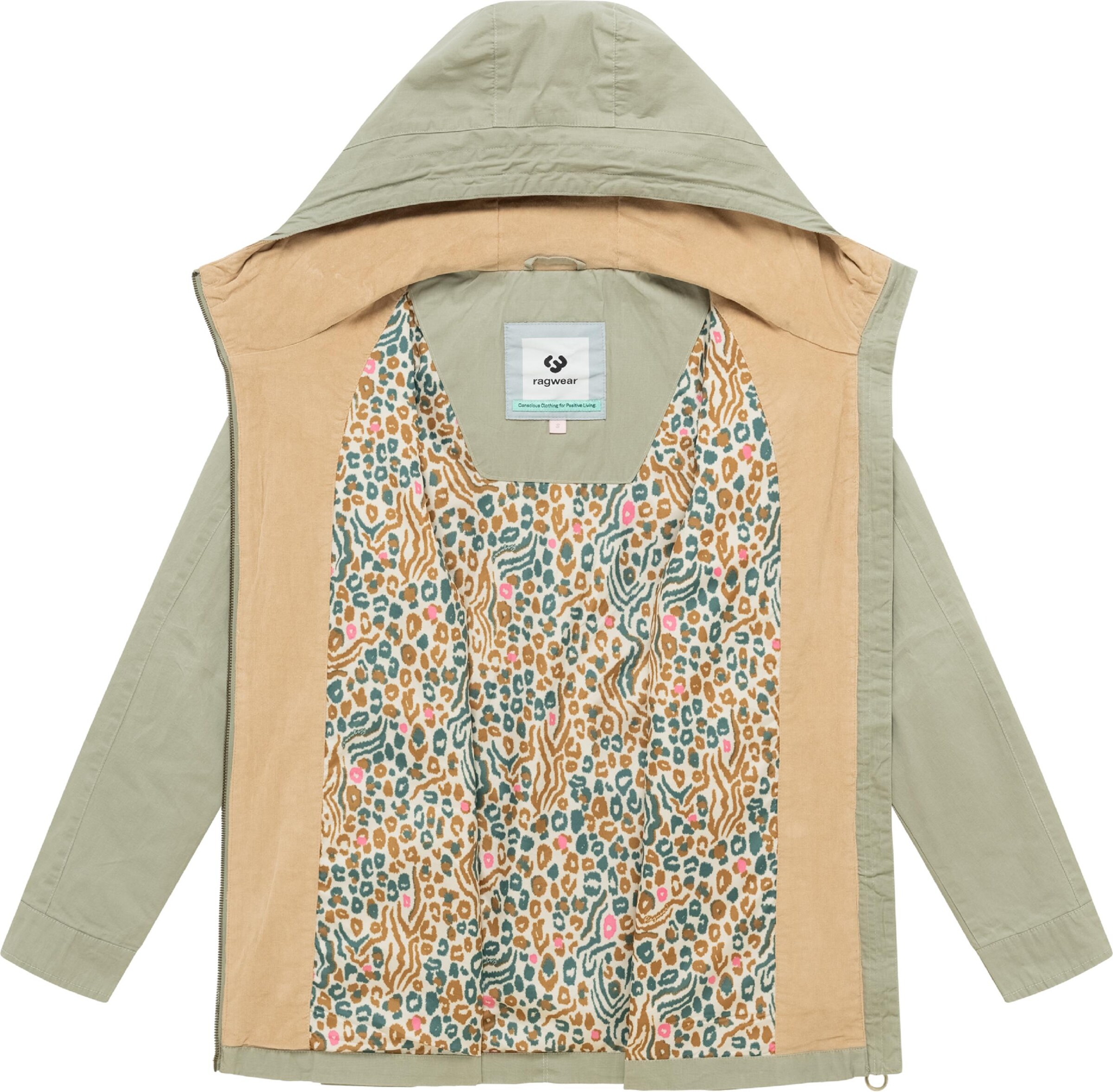 Ragwear Between-Seasons Parka 'Lenoa' in Green