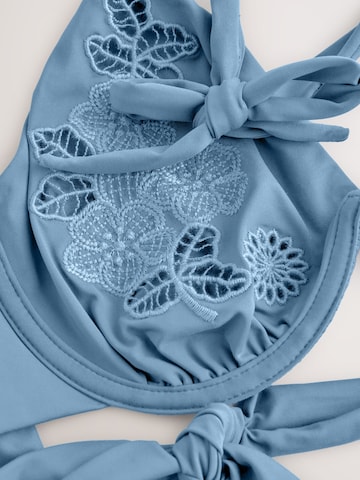 Next Triangel Bikinitop in Blauw