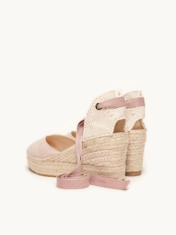 Alhamas - Sandalias 'Alpargata Cuña 8 cm' en rosa