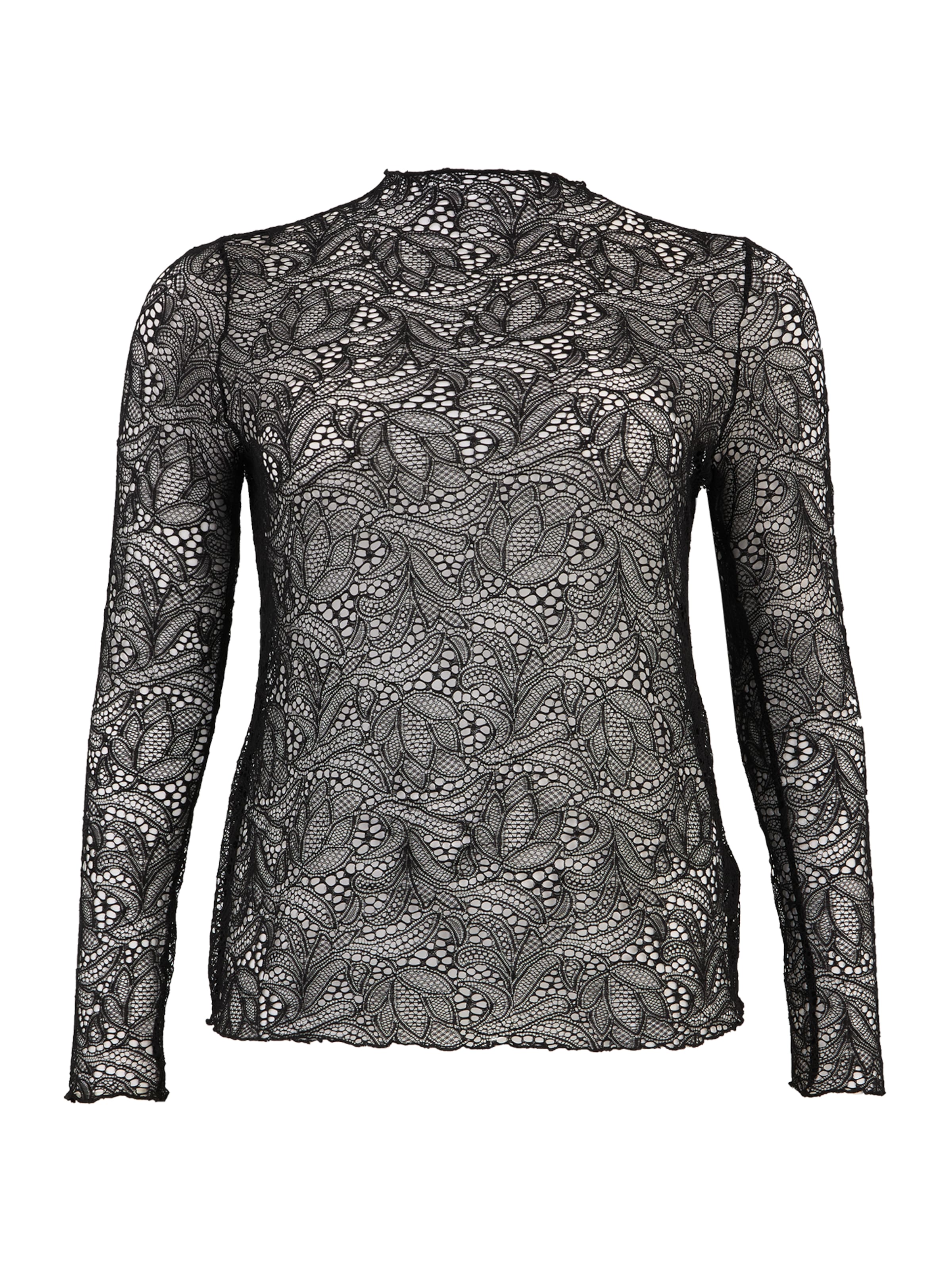 Camicia da donna 'Jillian' di Guido Maria Kretschmer Curvy in nero: frontale