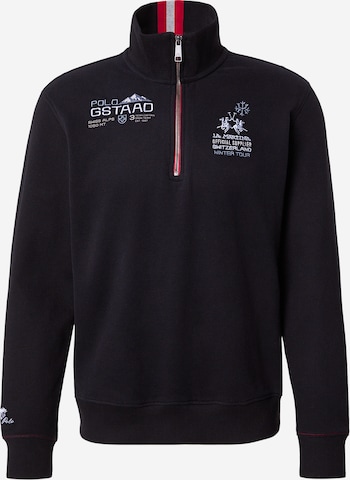 Felpa di La Martina in nero: frontale