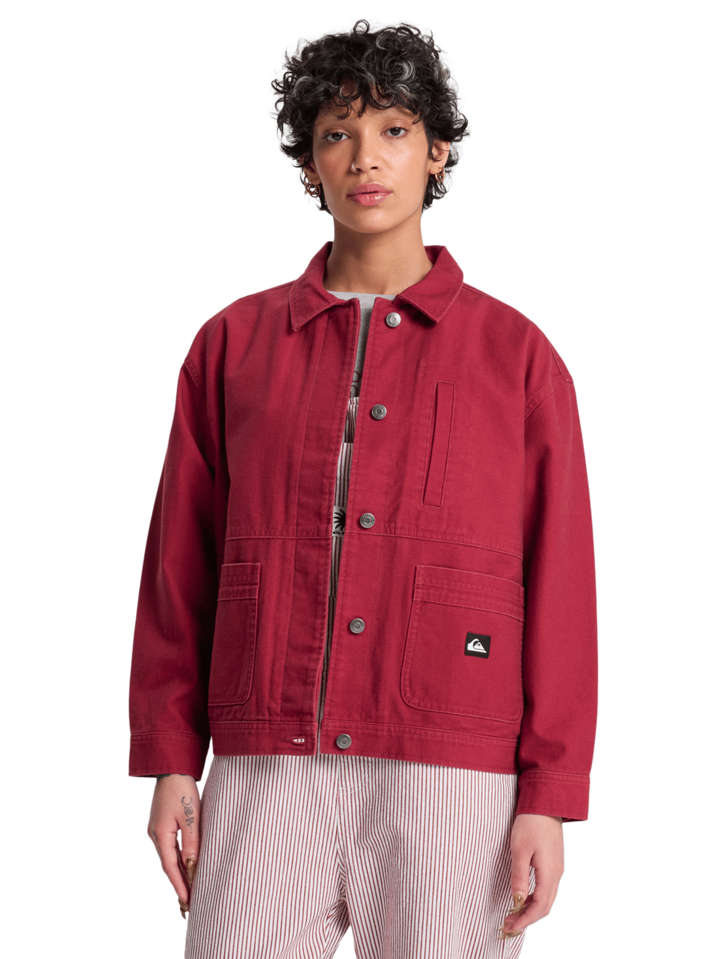QUIKSILVER Jacke 'Santa Crop' in Rot: Vorderseite