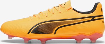 PUMA Soccer Cleats 'KING PRO' in Orange: front