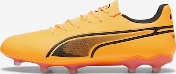 PUMA Soccer Cleats 'KING PRO' in Orange: front