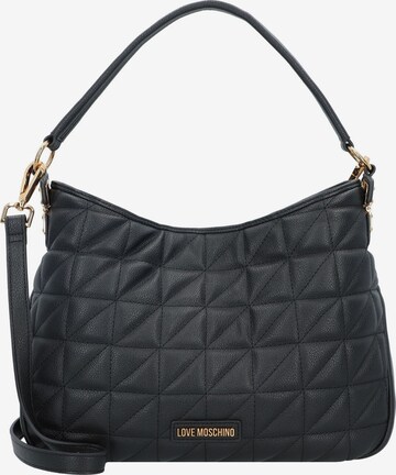 Love Moschino Schultertasche 'Click Heart ' in Schwarz: predná strana