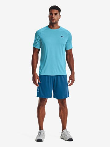 UNDER ARMOUR Regular Fit Funktionsshirt 'Tech 2.0' in Blau