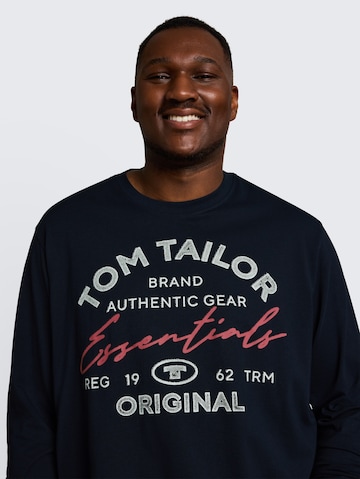 TOM TAILOR Men + Shirt in Blue
