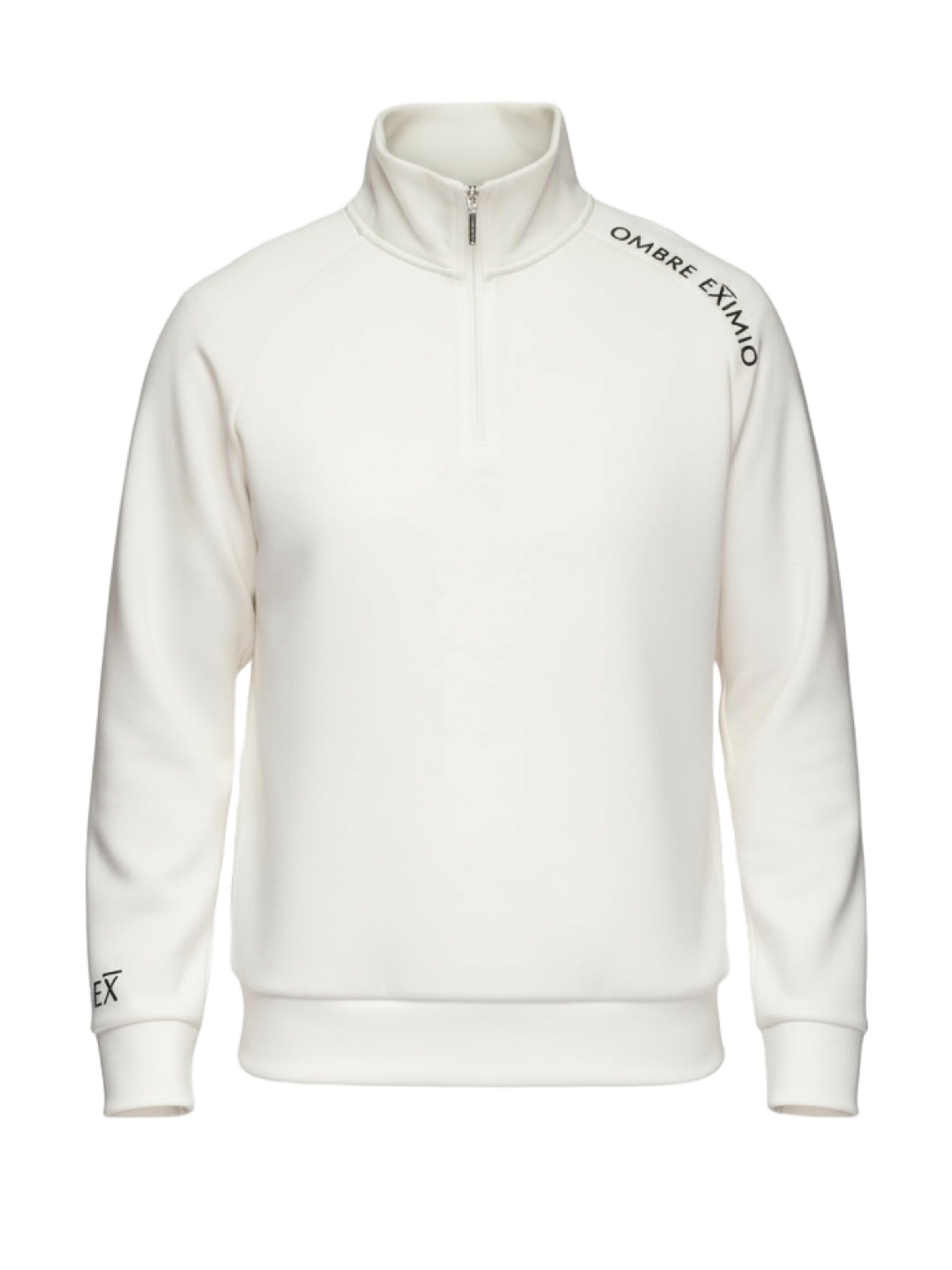 Ombre Sweatshirt in Wit: voorkant