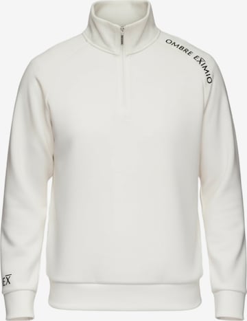 Ombre Sweatshirt in Wit: voorkant