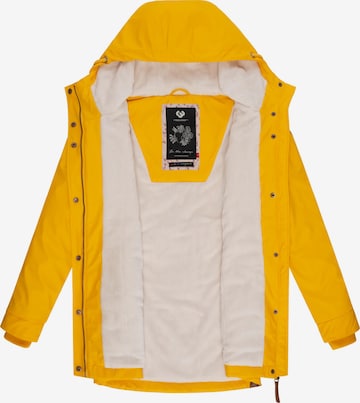 Giacca funzionale 'Monadis Rainy' di Ragwear in giallo