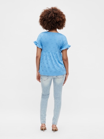 MAMALICIOUS Bluse 'Dinna' in Blau