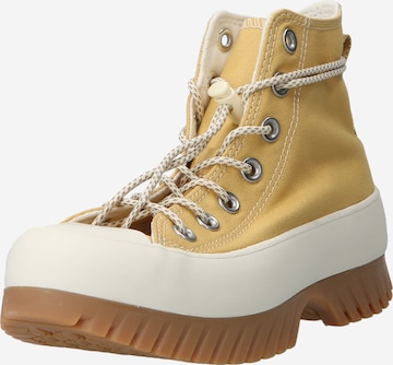 CONVERSE Sneakers hoog 'Lugged 2.0' in Goud: voorkant