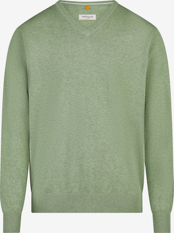 redmond Pullover 'Basic' in Grün: Vorderseite