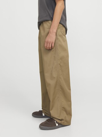 Jack & Jones Junior Свободный крой Штаны 'JPSTALEX CLEAN JJWORKER' в Коричневый