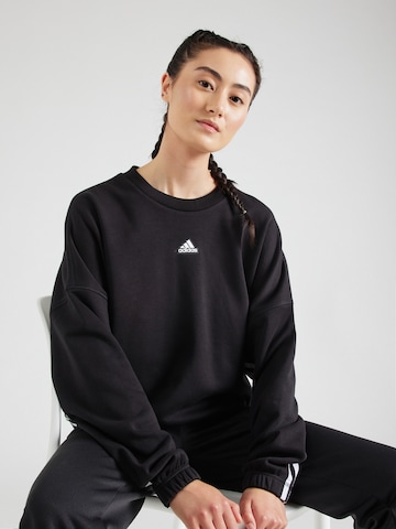 Hanorac sport de la ADIDAS SPORTSWEAR pe negru: față