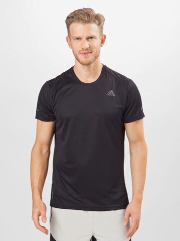 ADIDAS SPORTSWEAR Funkční tričko 'RUN IT' – černá: přední strana