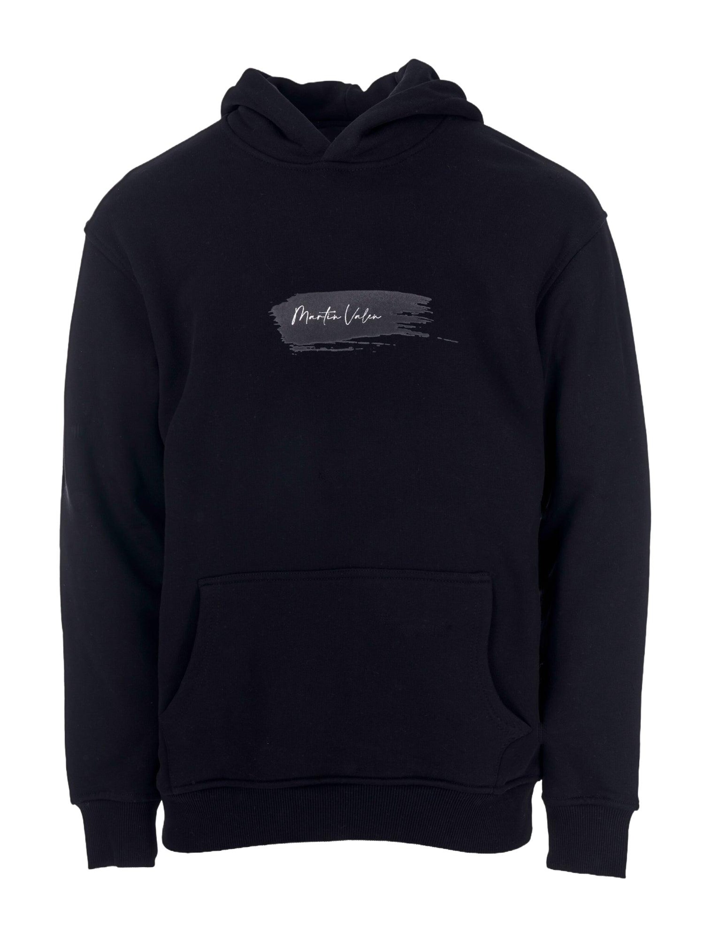 MARTIN VALEN Sweatshirt in Schwarz: Vorderseite