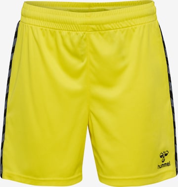 Hummel Workout Pants 'AUTHENTIC PL ' in Yellow: front