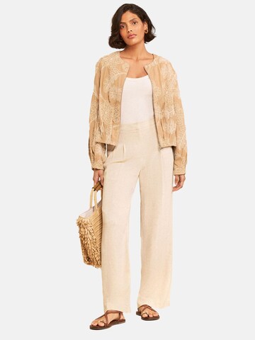 love & roses Between-Season Jacket in Beige: front