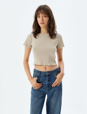 Koton Shirt in Beige: voorkant