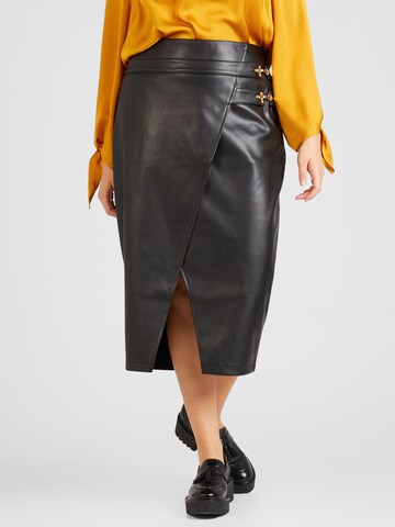 River Island Plus Skirt in Black: front